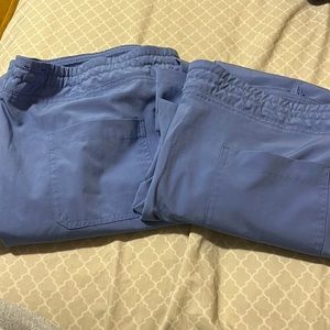 NWOT BT supply XL Womens scrub pants, scrub bottoms blue, lot of 2